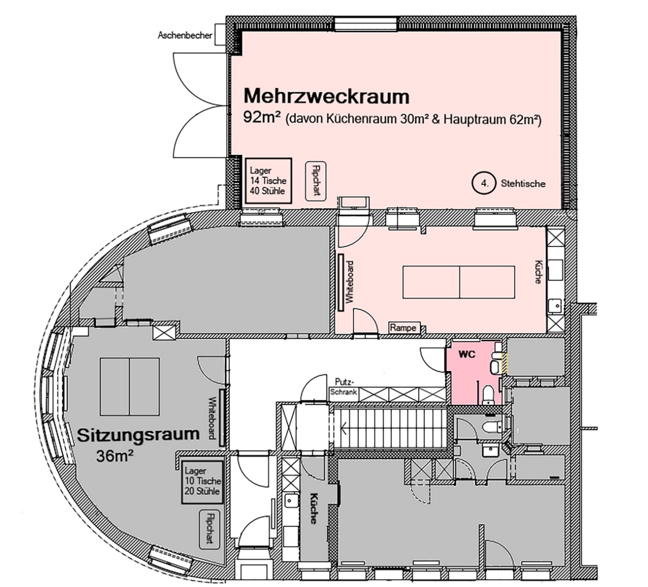 Grundriss Mehrzweckraum