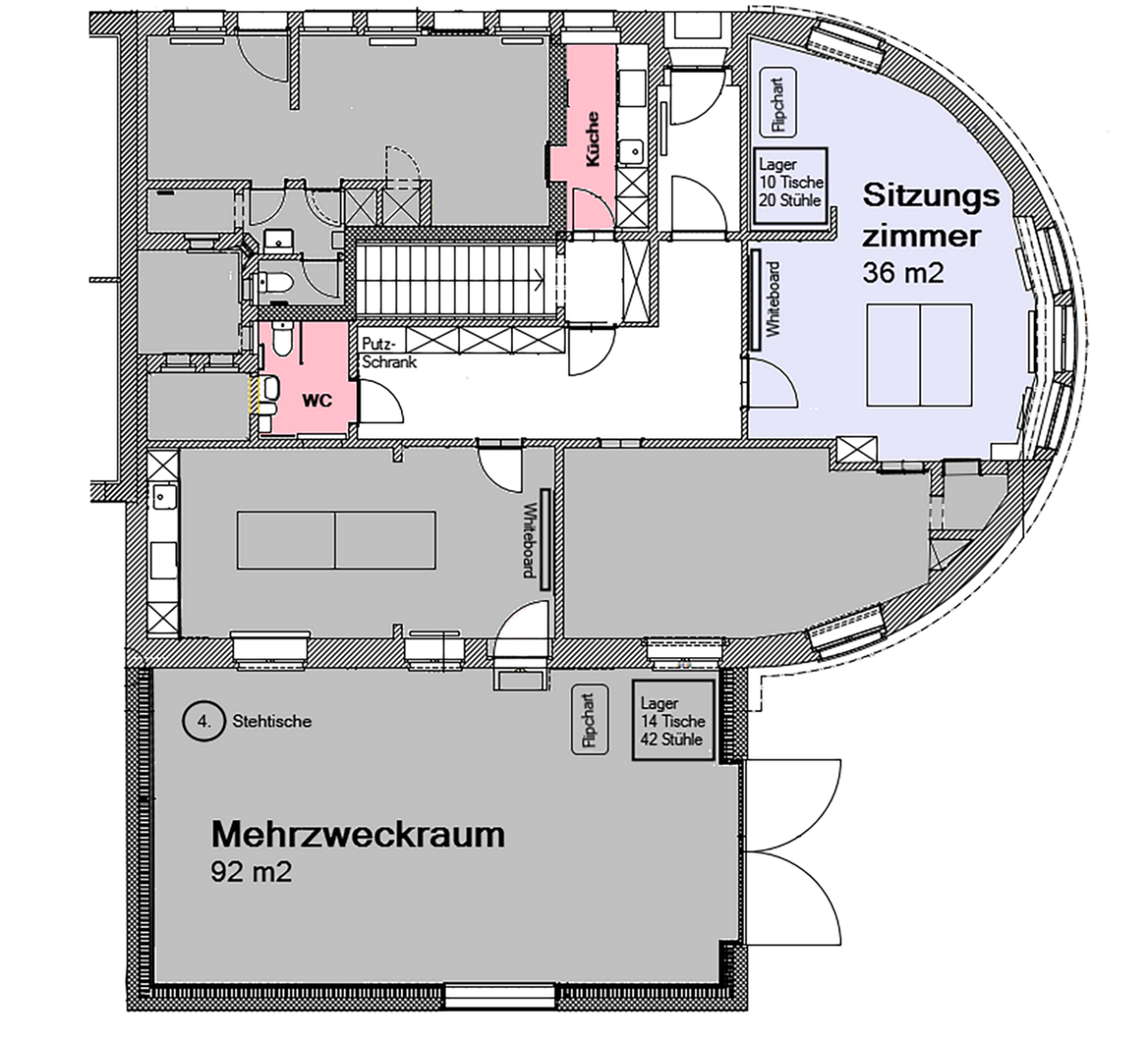 Grundriss Sitzungszimmer