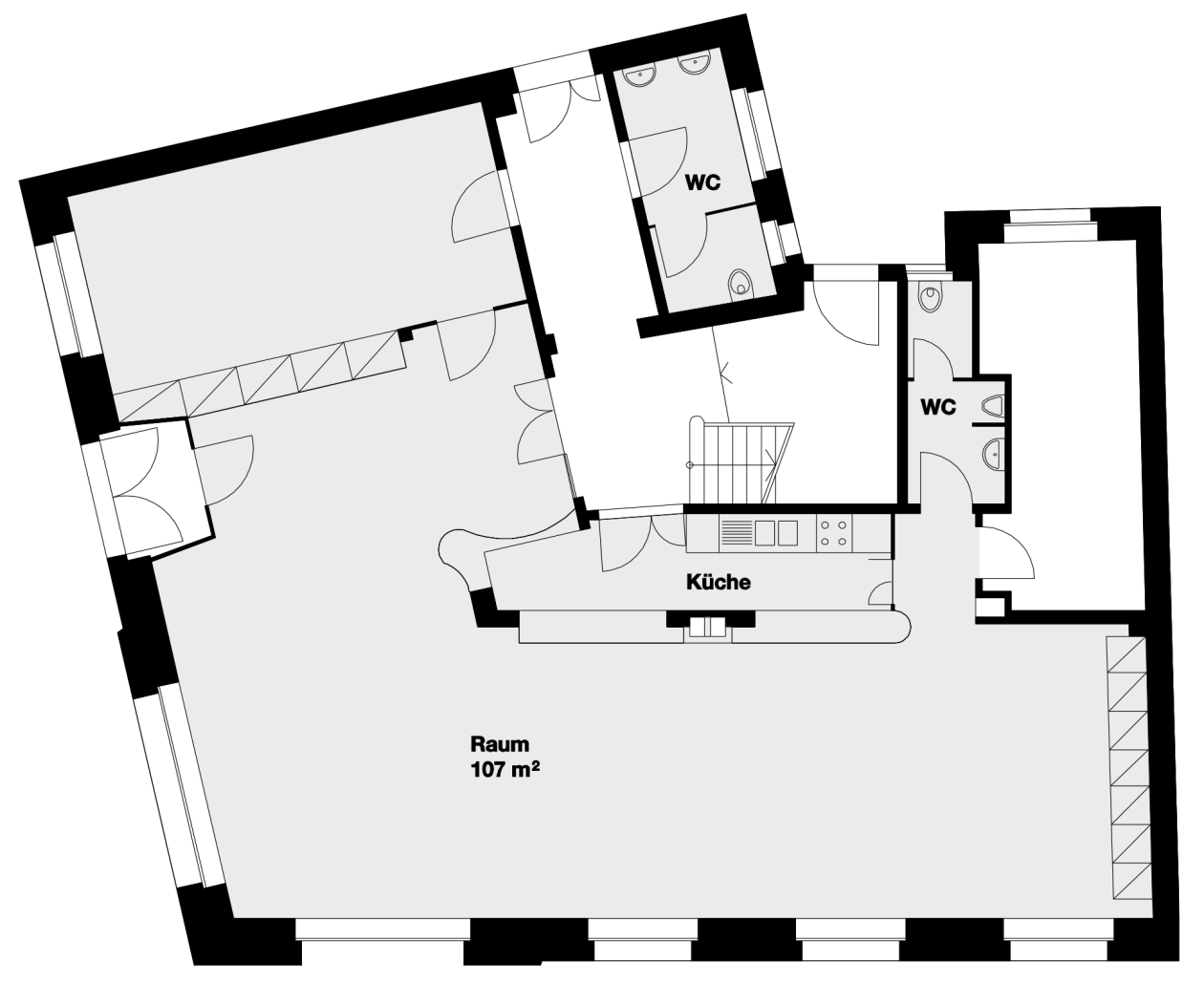 Grundriss Quartierraum Zentralstrasse