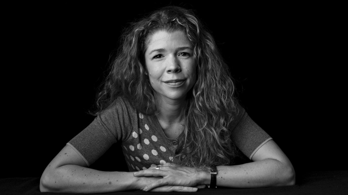 Schwarz-weisses Porträt von Anita Vogler